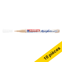 Offre : 10x Edding 5300 marqueur acrylique (1 - 2 mm ogive) - beige chaud