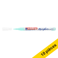 Offre : 10x Edding 5300 marqueur acrylique (1 - 2 mm ogive) - bleu pastel