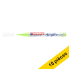 Offre : 10x Edding 5300 marqueur acrylique (1 - 2 mm ogive) - vert pastel 240293 - 1