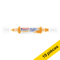 Offre : 10x Edding 5400 marqueur acrylique 3D double pointe (2 - 3 / 5 - 10 mm) - jaune soleil