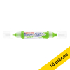Offre : 10x Edding 5400 marqueur acrylique 3D double pointe (2 - 3 / 5 - 10 mm) - jaune vert 240323 - 1