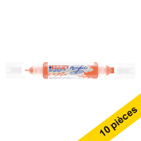 Edding Offre : 10x Edding 5400 marqueur acrylique 3D double pointe (2 - 3 / 5 - 10 mm) - orange fluo  240303