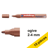 Offre : 10x Edding 750 marqueur peinture à encre brillante (2 - 4 mm ogive) - cuivre