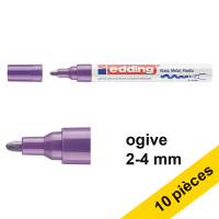 Offre : 10x Edding 750 marqueur peinture à encre brillante (2 - 4 mm ogive) - violet