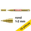 Offre : 10x Edding 751 marqueur peinture à encre laquée (1 - 2 mm ogive) - or