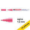Offre : 10x Edding 751 marqueur peinture à encre laquée (1 - 2 mm ogive) - rose 239465 - 1