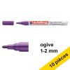 Offre : 10x Edding 751 marqueur peinture à encre laquée (1 - 2 mm ogive) - violet 239464 - 1