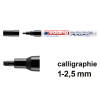 Offre : 10x Edding 753 marqueur peinture brillante calligraphie (1 - 2,5 mm) - noir 239903 - 1