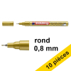 Offre : 10x Edding 780 marqueur peinture à encre brillante (0,8 mm ogive) - or