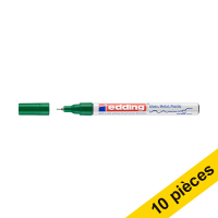 Edding Offre : 10x Edding 780 marqueur peinture à encre brillante (0,8 mm ogive) - vert  239474