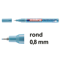Edding Offre : 10x Edding 780 marqueur peinture brillante (0,8 mm ogive) - bleu clair métallisé  239557
