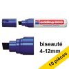 Offre : 10x Edding 800 marqueur permanent (4 - 12 mm) - bleu 239437 - 1