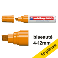 Edding Offre : 10x Edding 800 marqueur permanent (4 - 12 mm) - orange  239498