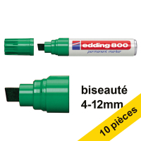 Offre : 10x Edding 800 marqueur permanent (4 - 12 mm) - vert