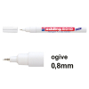 Offre : 10x Edding 8010 marqueur spécial radiologie (0,8 mm ogive) - blanc 239904 - 1