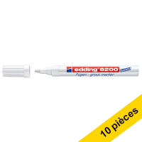 Offre : 10x Edding 8200 marqueur joints (2 - 4 mm ogive) - blanc