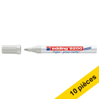 Offre : 10x Edding 8200 marqueur joints (2 - 4 mm ogive) - gris argent