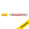 Offre : 10x Edding 950 marqueur spécial industrie (10 mm ogive) - jaune 239945 - 1