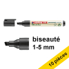 Offre : 10x Edding EcoLine 22 marqueur permanent (1 - 5 mm biseautée) - noir 240363 - 1