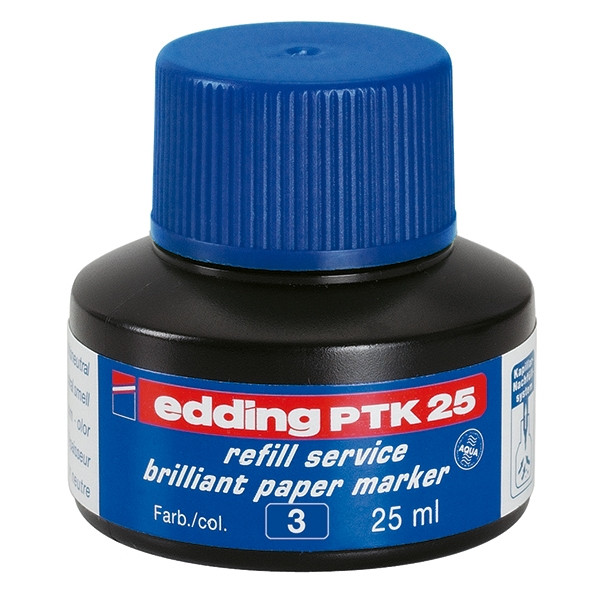 Edding PTK 25 recharge d'encre - bleu 4-PTK25003 239223 - 1