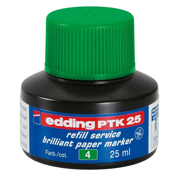 Edding PTK 25 recharge d'encre - vert 4-PTK25004 239224 - 1