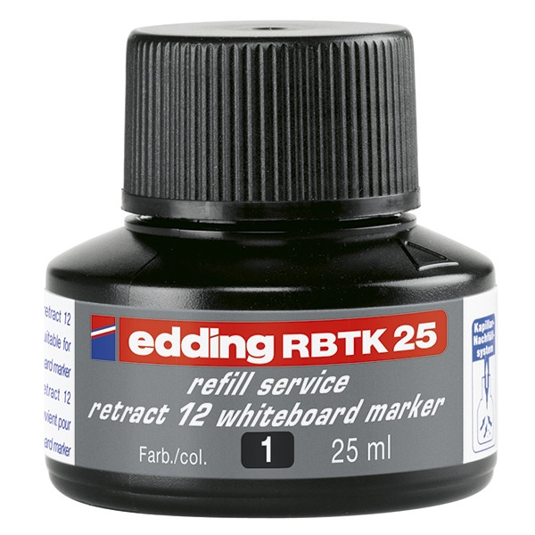 Edding RBTK 25 recharge d'encre (25 ml) - noir 4-RBTK25001 200938 - 1