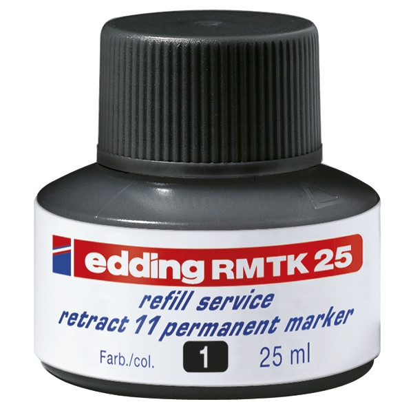 Edding RMTK 25 recharge d'encre (25 ml) - noir 4-RMTK25001 200926 - 1