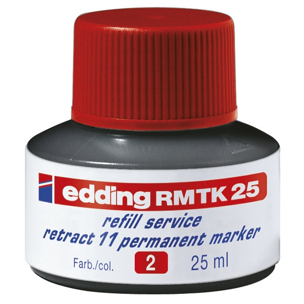Edding RMTK 25 recharge d'encre (25 ml) - rouge 4-RMTK25002 200927 - 1