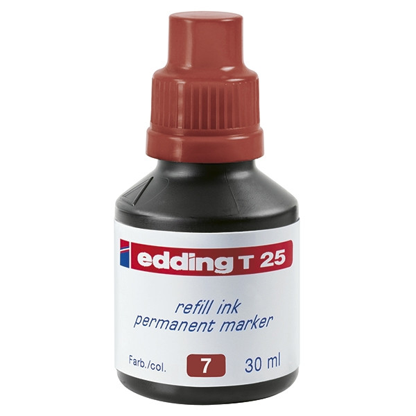 Edding T25 recharge d'encre (30 ml) - marron 4-T25007 200922 - 1