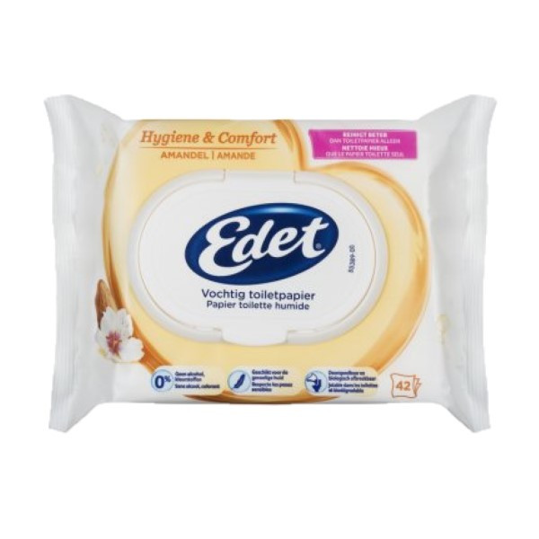 Edet Rich Almond papier toilette humide  (42 lingettes) 28744194 SED00011 - 1