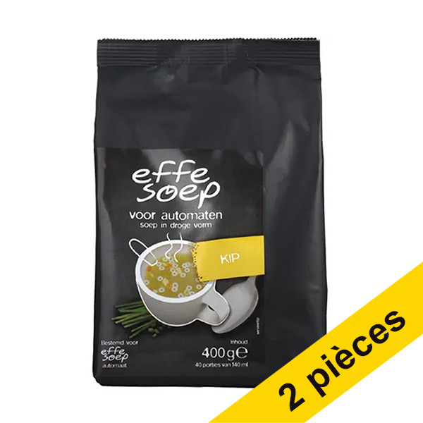Effe Soep Offre : 2x Effe Soep poulet recharge pour distributeur (400 grammes)  362114 - 1