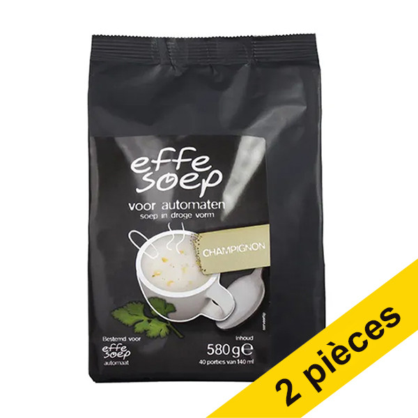 Effe Soep Offre : 2x Effe Soep soupe aux champignons recharge pour distributeur (580 g)  362115 - 1