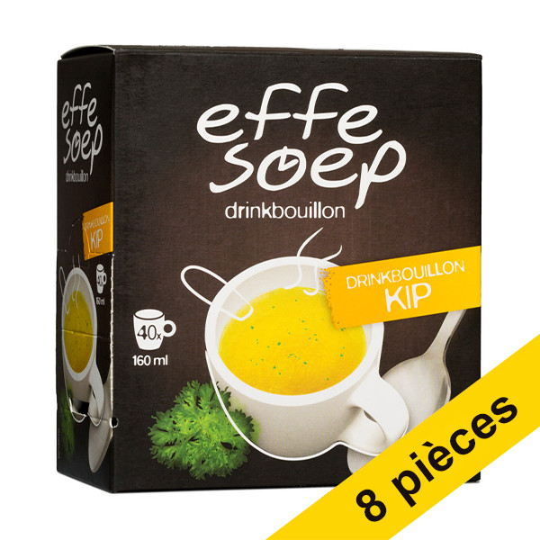 Effe Soep Offre : 8x Effe Soep bouillon poulet 160 ml (40 pièces)  404369 - 1
