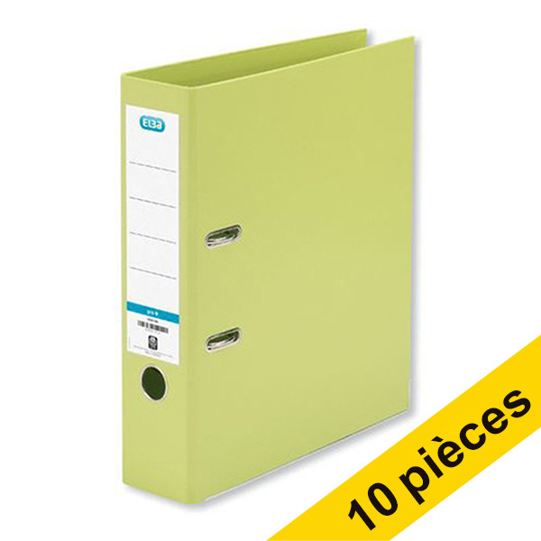 Offre: 10x Elba Smart Pro+ classeur A4 polypropylène 80 mm - vert clair 237698 - 1