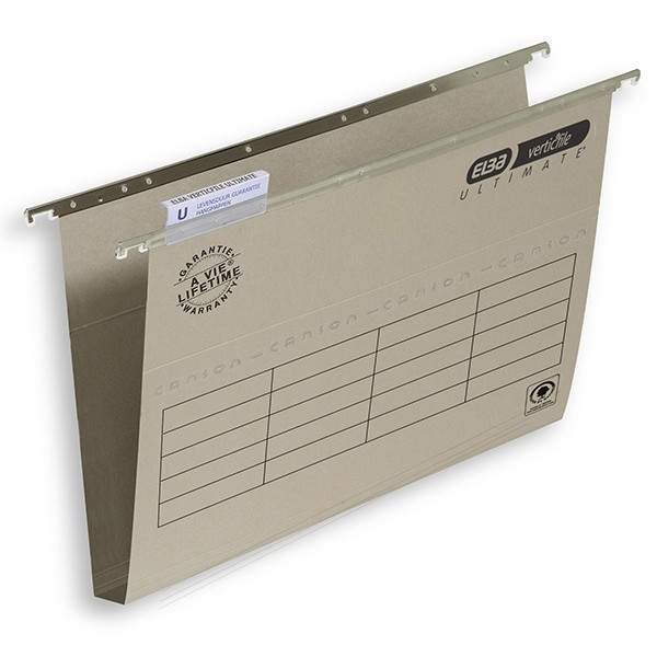 Elba Verticfile Ultimate Folio dossiers suspendus - 365 mm avec fond 30 mm (25 pièces) - gris 100331104 237507 - 1