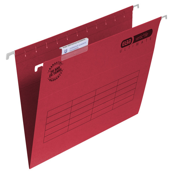 Elba Verticfile Ultimate dossiers suspendus A4 - 330 mm avec fond en V (25 pièces) - rouge 100331099 237504 - 1