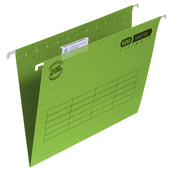 Elba Verticfile Ultimate dossiers suspendus A4 - 330 mm avec fond en V (25 pièces) - vert 100331101 237505 - 1