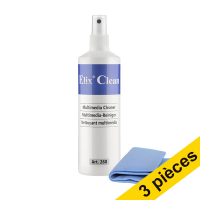 Offre : 3x Elix nettoyant pour écran avec chiffon microfibre (250 ml)