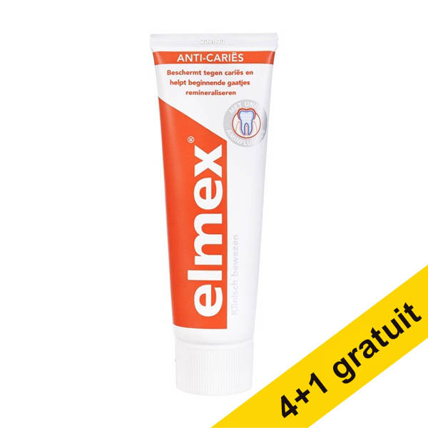 Offre : 5x Elmex dentifrice anti-caries (75 ml) SEL00299 - 1