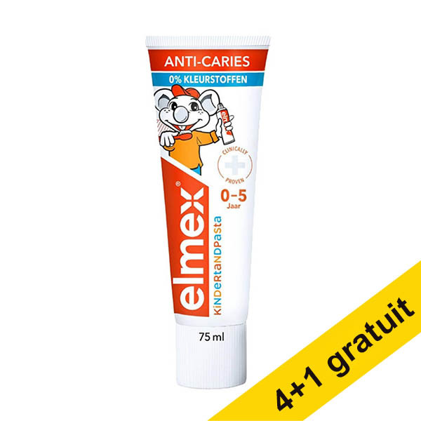 Offre : 5x Elmex dentifrice pour bébés et enfants (0-5 ans) (75 ml) SEL00301 - 1