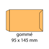 Enveloppe de salaire 95 x 145 mm gommée (1000 pièces) - marron