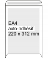 Enveloppe dos carton 220 x 312 mm - EA4 autoadhésive (100 pièces) - blanc 308530 209100 - 1