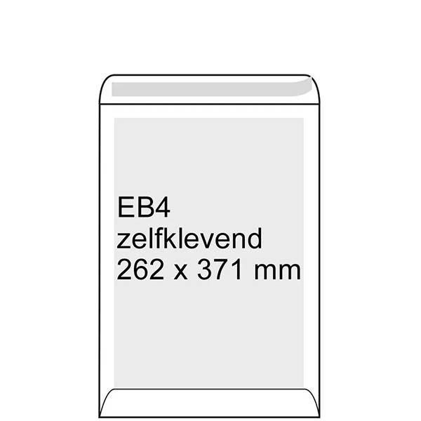 Enveloppe dos carton 262 x 371 mm - EB4 autoadhésive (10 pièces) - blanc 209108 - 1