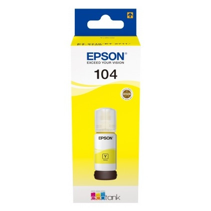 Epson 104 réservoir d'encre jaune (d'origine) C13T00P440 052088 - 1