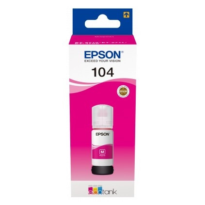 Epson 104 réservoir d'encre magenta (d'origine) C13T00P340 052086 - 1