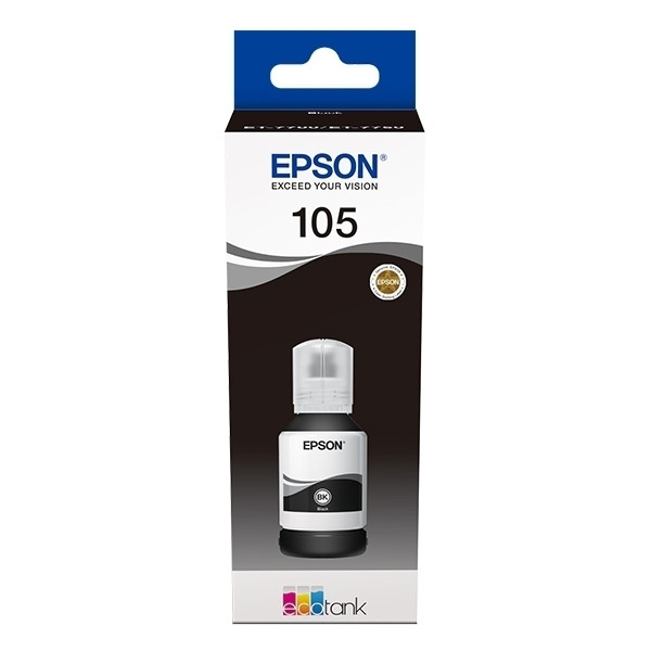 Epson 105 réservoir d'encre (d'origine) - noir C13T00Q140 027160 - 1