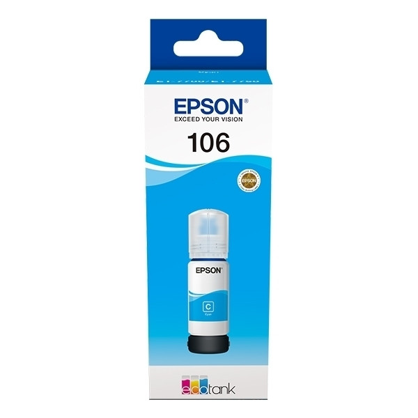 Epson 106 réservoir d'encre (d'origine) - cyan 905020 Epson 106 réservoir d'encre (d'origine) - cyan 905020 - 1