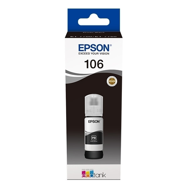 Epson 106 réservoir d'encre (d'origine) - noir photo C13T00R140 027162 - 1