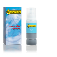 Epson 108 réservoir d'encre (marque 123encre) - cyan clair C13T09C54AC 052215