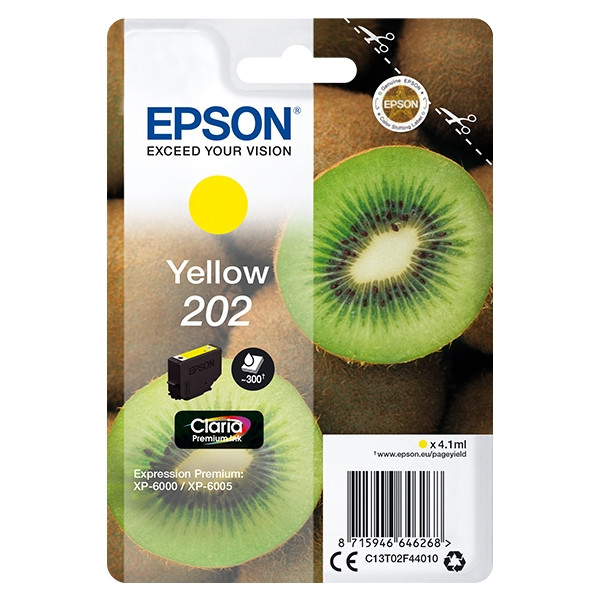Epson 202 cartouche d'encre jaune (d'origine) C13T02F44010 027134 - 1